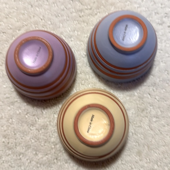 3 Ceramic Finger Bowls - Picture 4 of 5